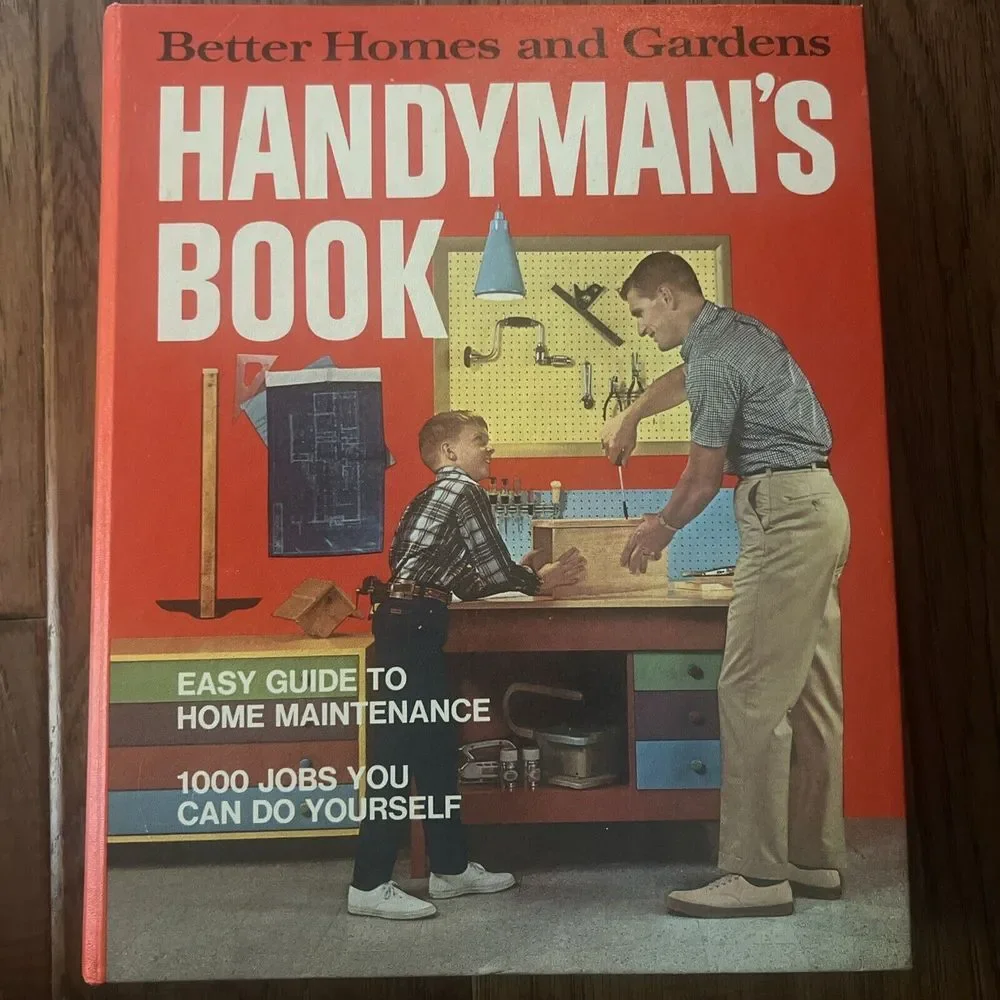 Vintage 1970 Better Homes and Gardens Handyman's Book 3-Ring Binder Hardcover‎